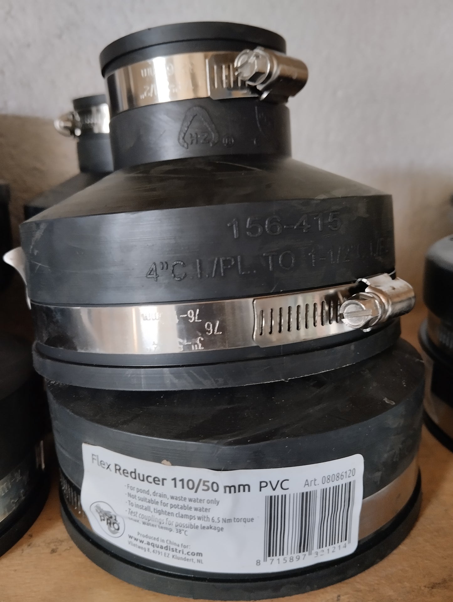 Réduction epdm pour vos PVC 110 a 50mm