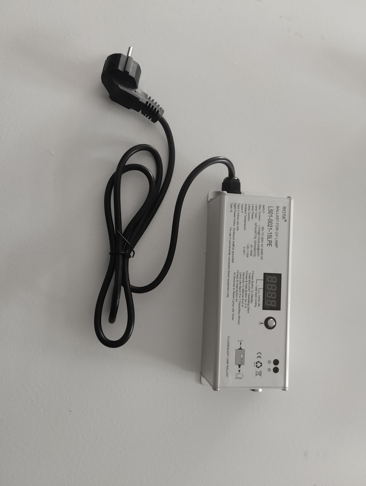 Ballast UV rota avec compteur d heures